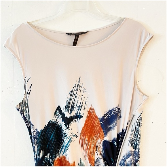 BCBGMaxazria Abstract Dell Zipper Fitted Dress Size Large - Picture 2 of 10